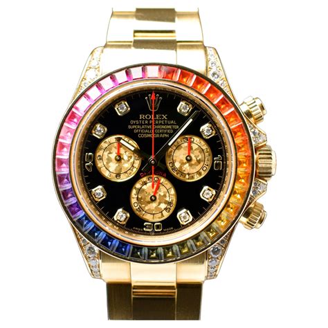 rolex daytona rainbow yellow gold price|Rolex rainbow 2021 price.